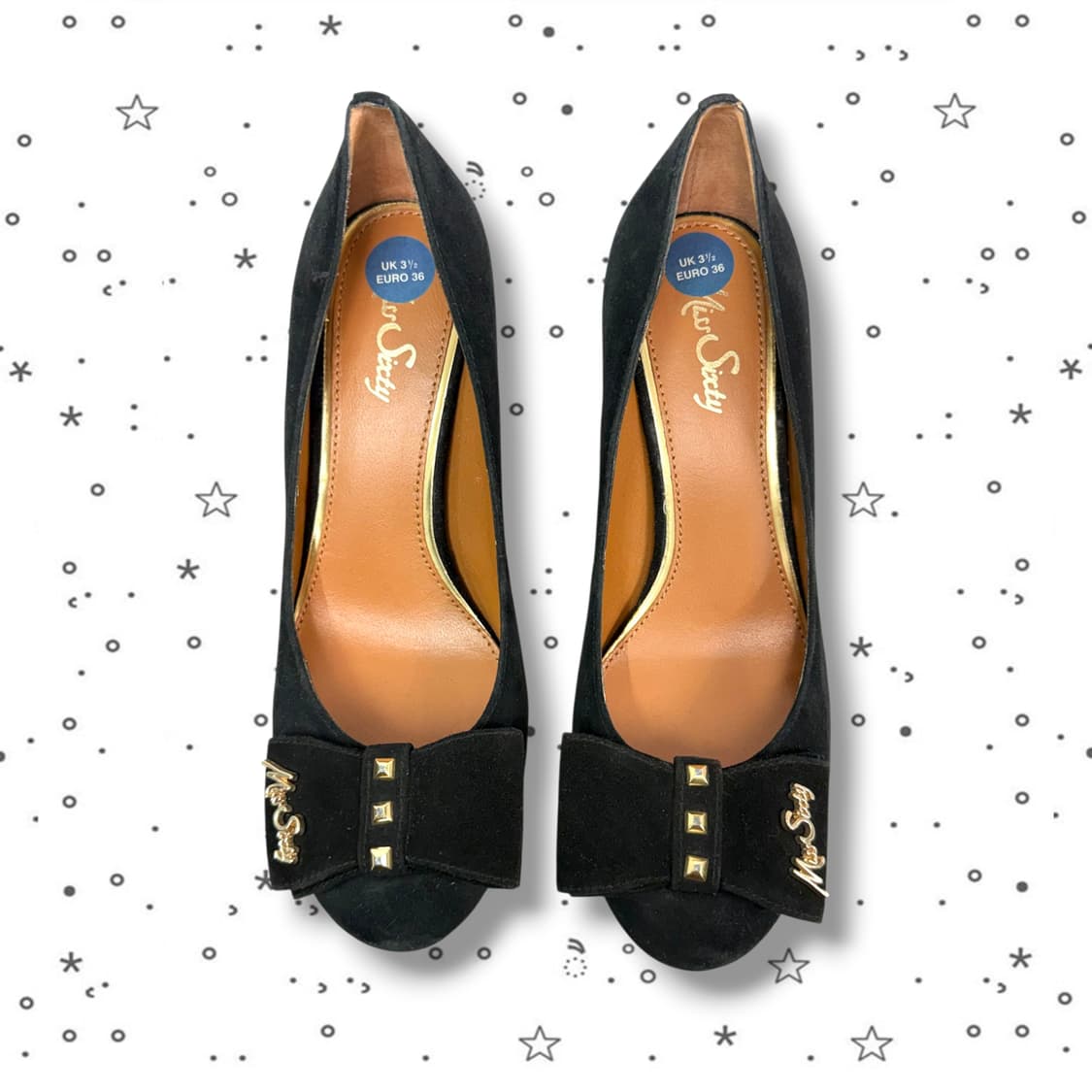 36 Miss Sixty 미스 식스티 스터드 리본 스웨이드 힐 상품이미지2