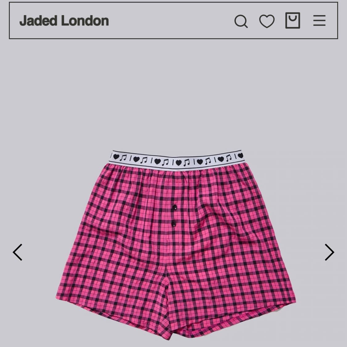 미개봉) Jaded London boxers 복서 쇼츠 상품이미지1