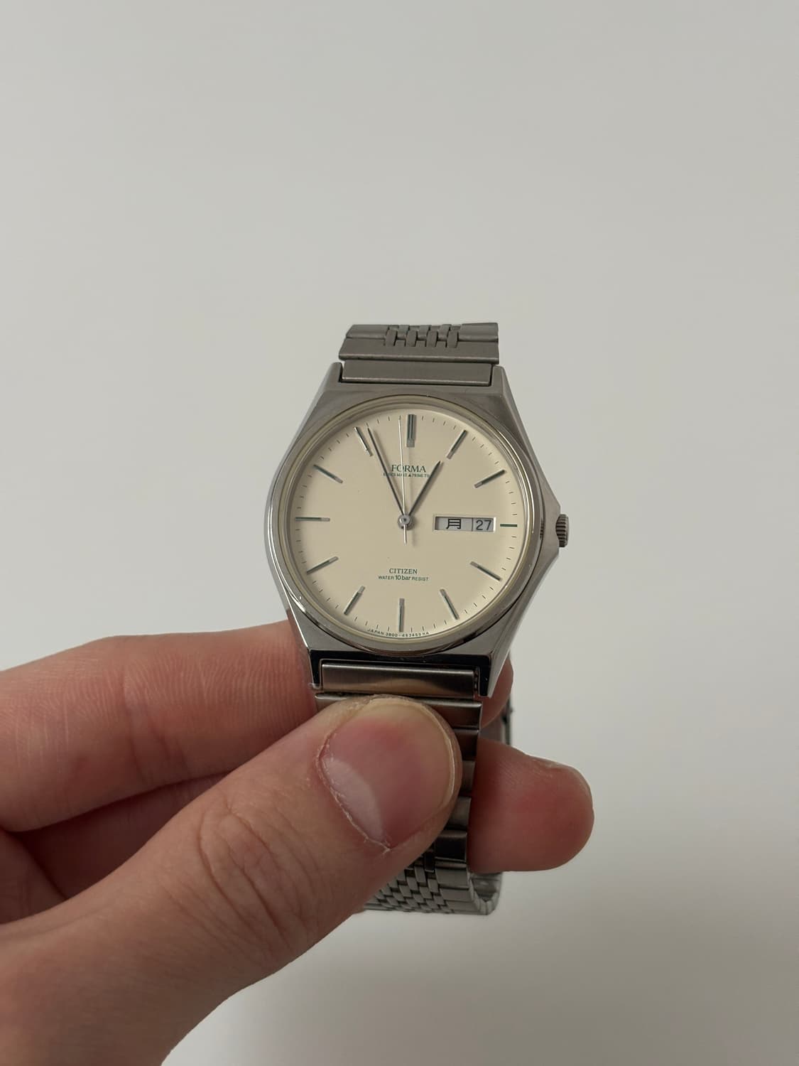 시티즌 1990년대 Forma 크림 다이얼 실버 쿼츠 남성 상품이미지3