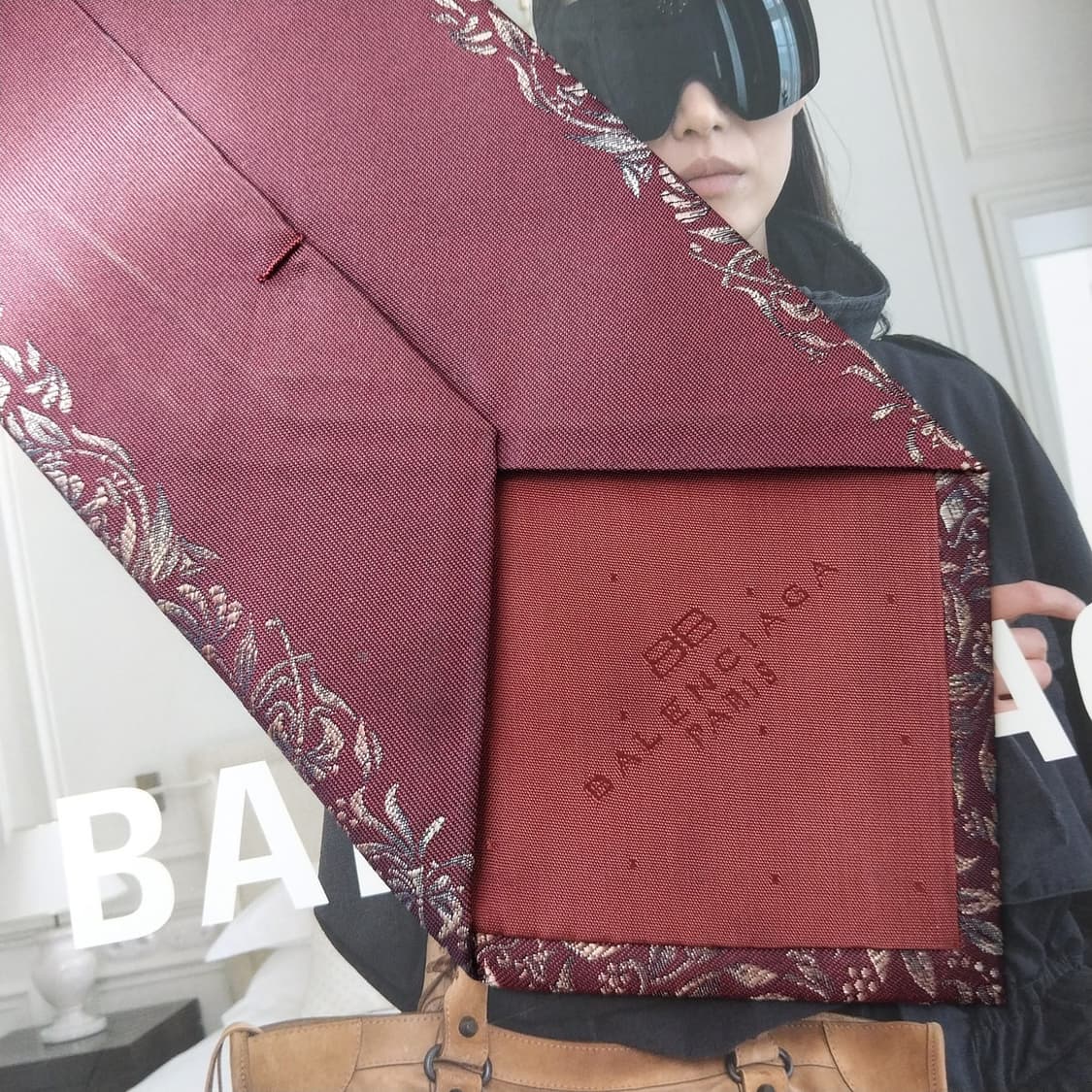 발렌시아가 버건디 플라워 자카드 패턴 넥타이 9.5cm A+등급 K284 상품이미지7