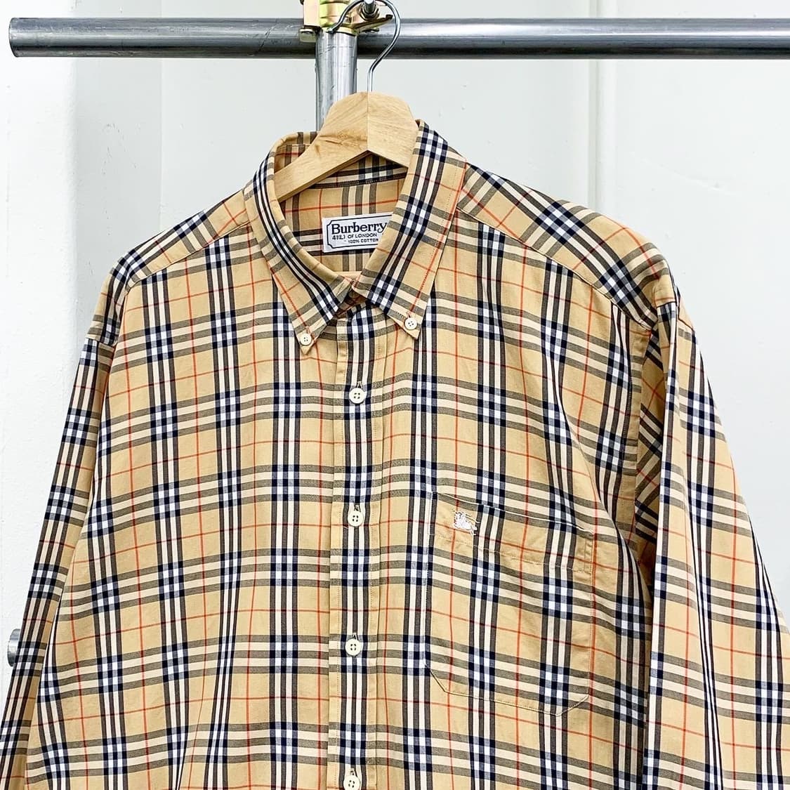버버리 베이지 노바체크 셔츠 상품이미지2