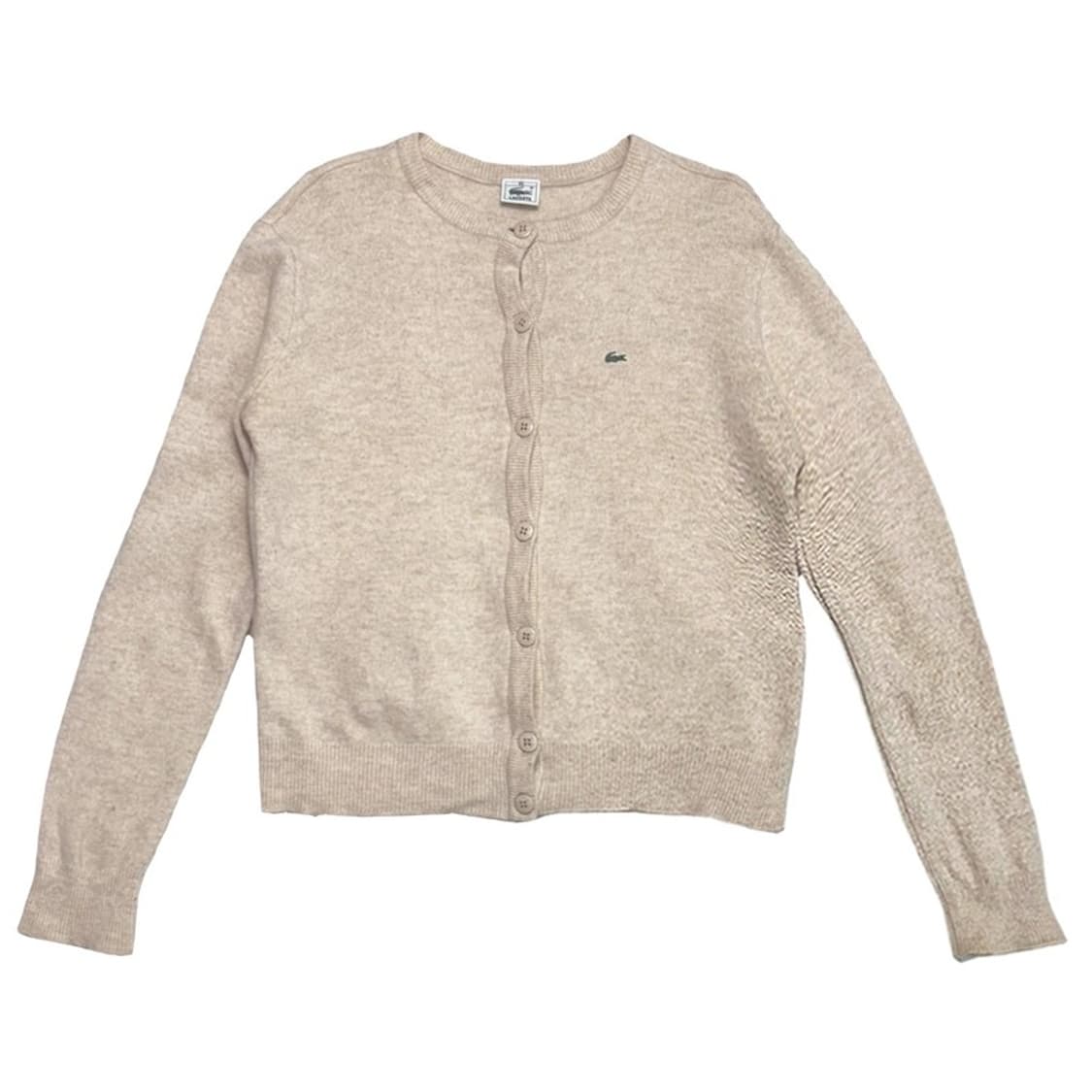 LACOSTE 라운드넥 가디건 베이지 95 상품이미지1