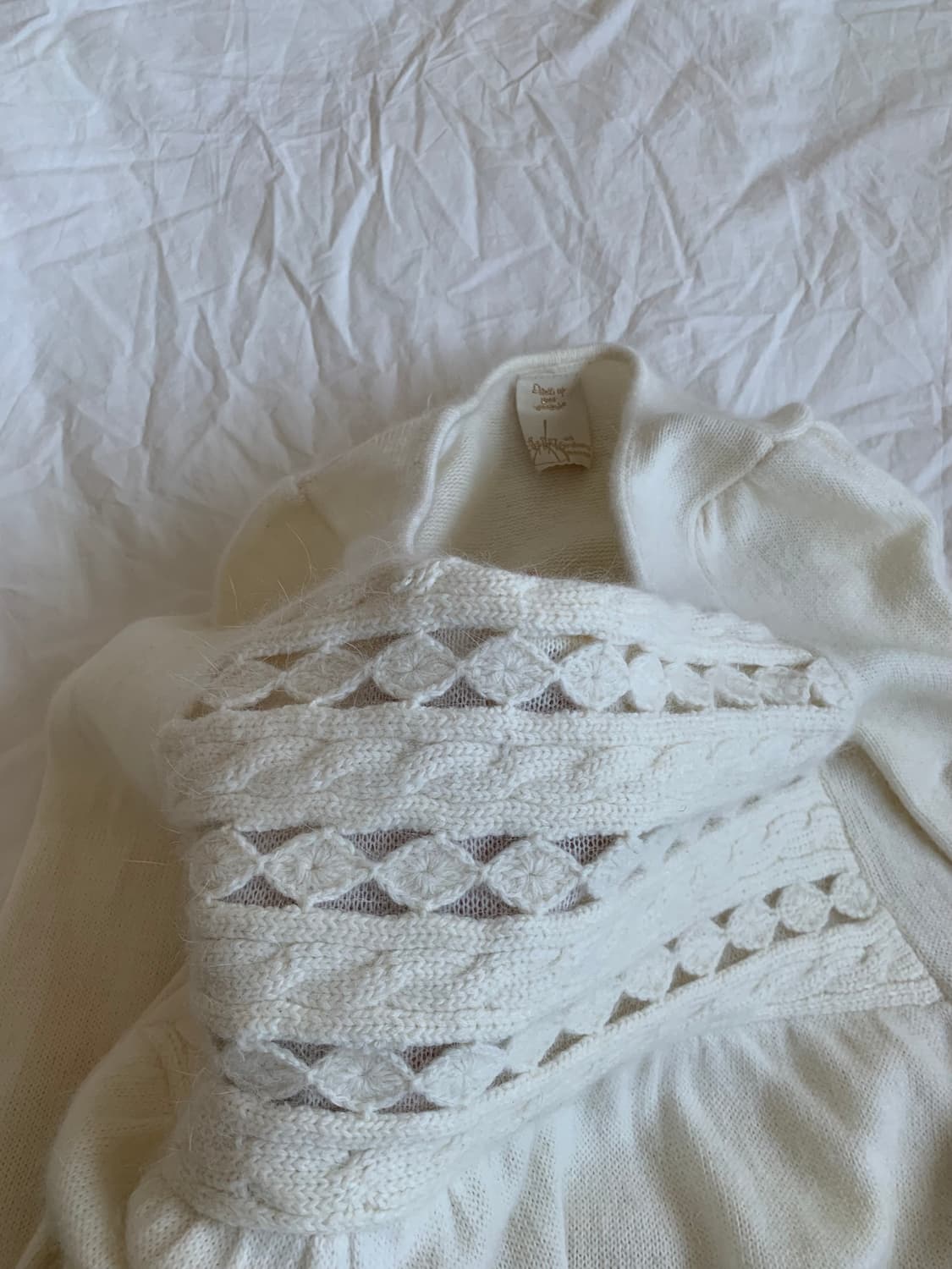 화이트 앙고라 니트 상품이미지5