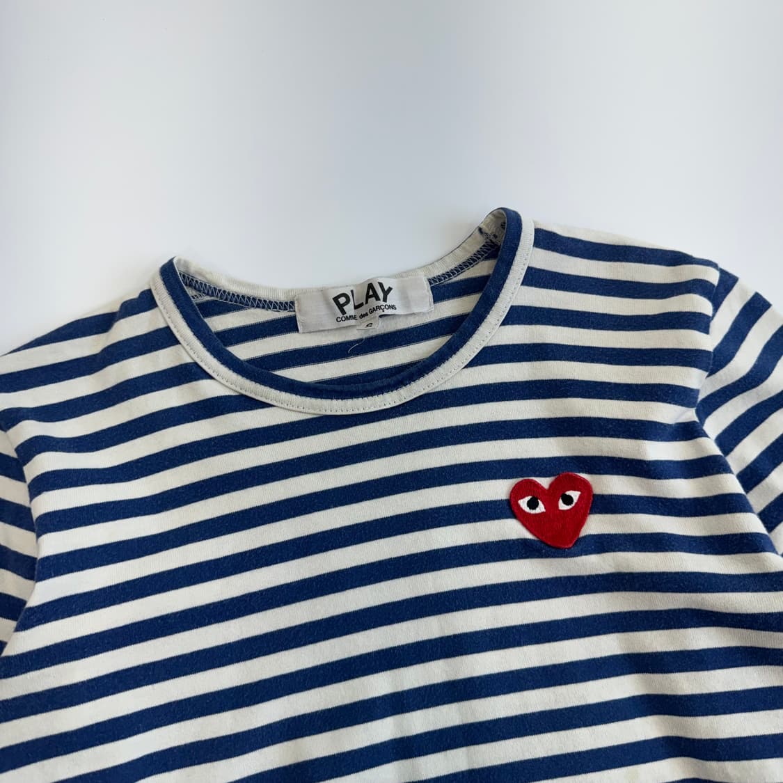 Comme des garcons 꼼데가르송 레드와펜 블루 롱슬리브 상품이미지4