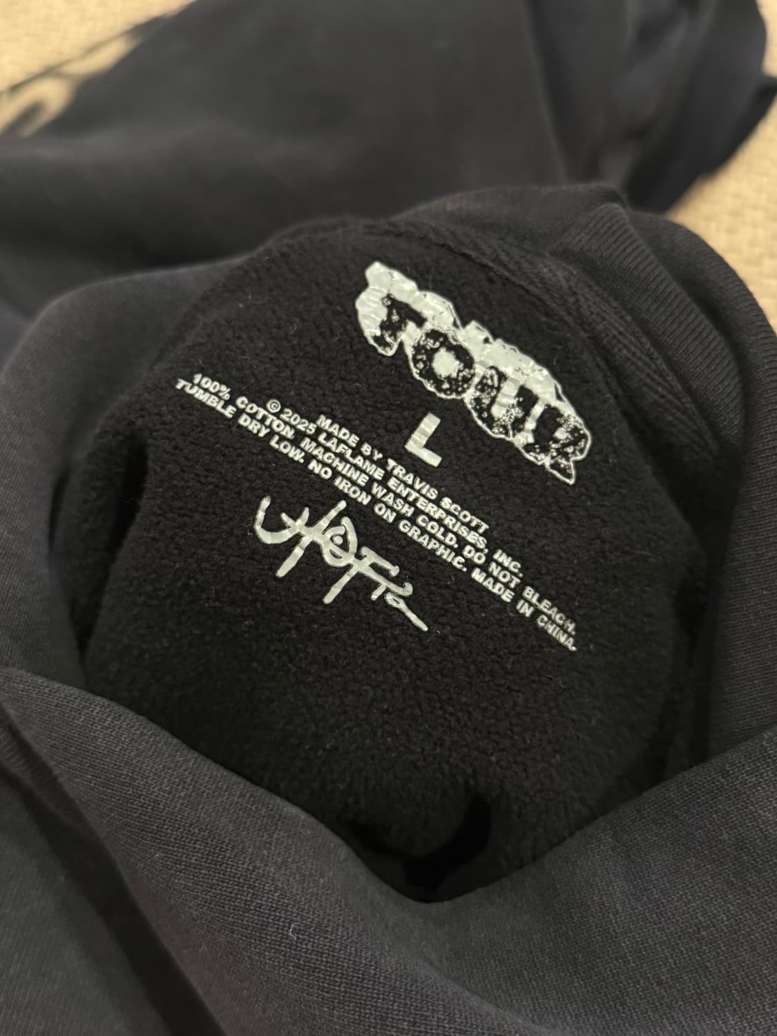 트레비스 스캇 내한 후디 L 상품이미지4