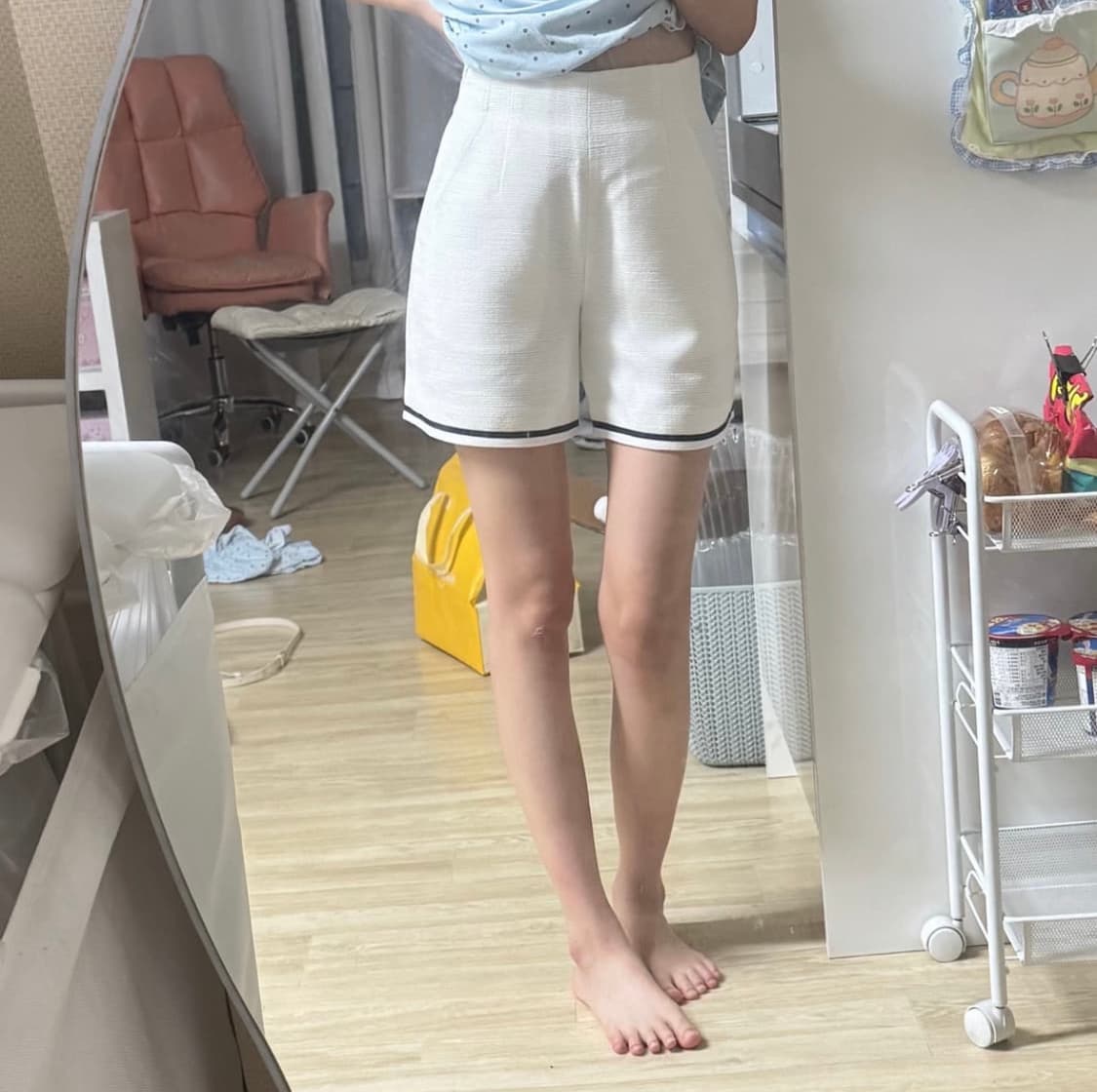 [새상품] 룩캐스트 비키 트리밍 자켓 팬츠 셋업 상품이미지4