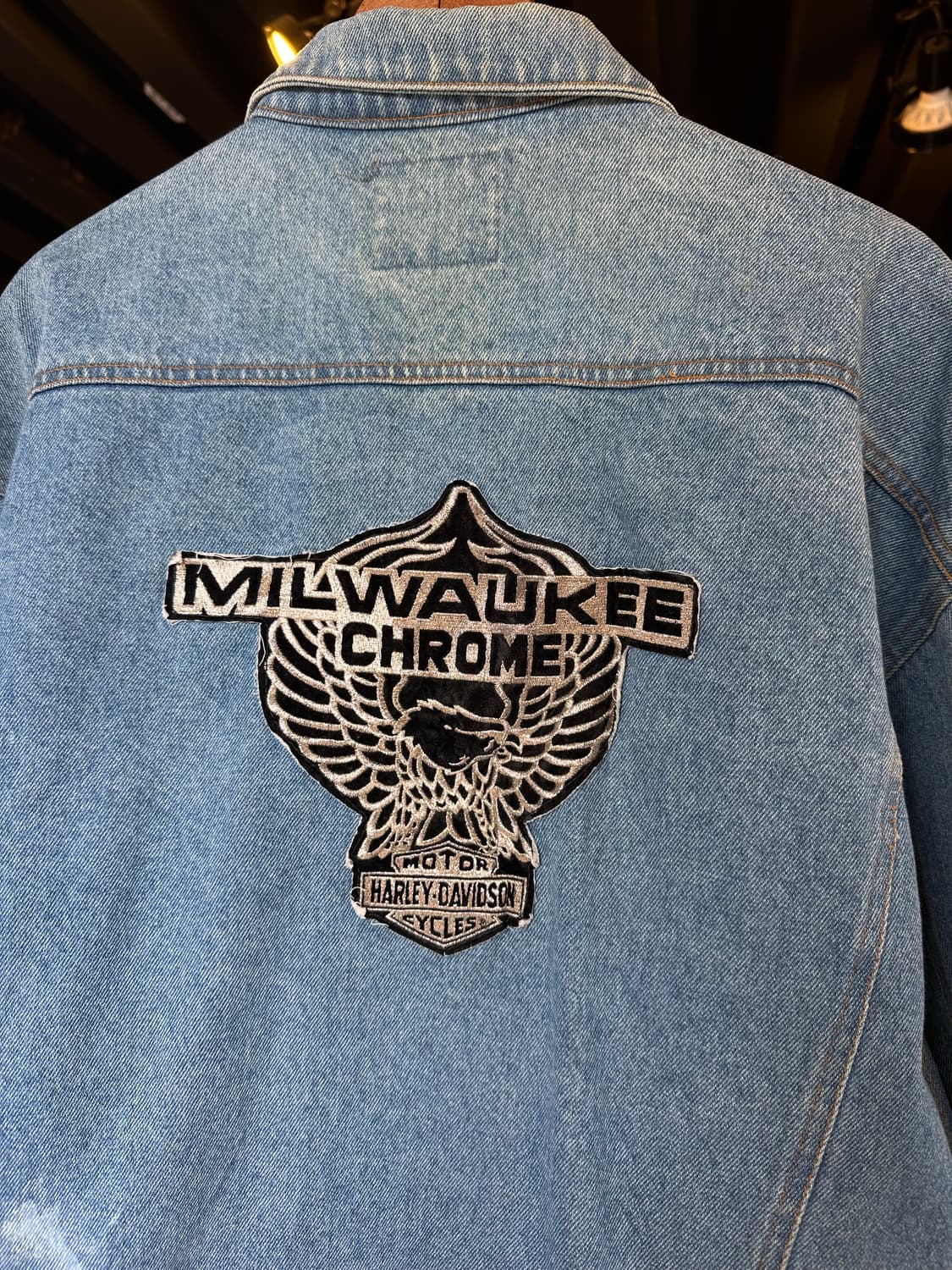 할리데이비슨 자수 데님 트러커 자켓  상품이미지7