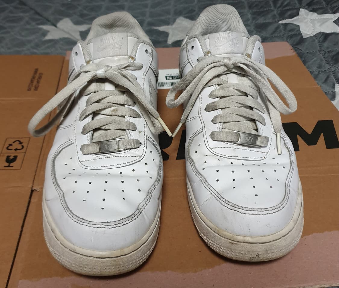 나이키 에어포스1 07 로우 스니커즈 화이트 (290) 상품이미지3