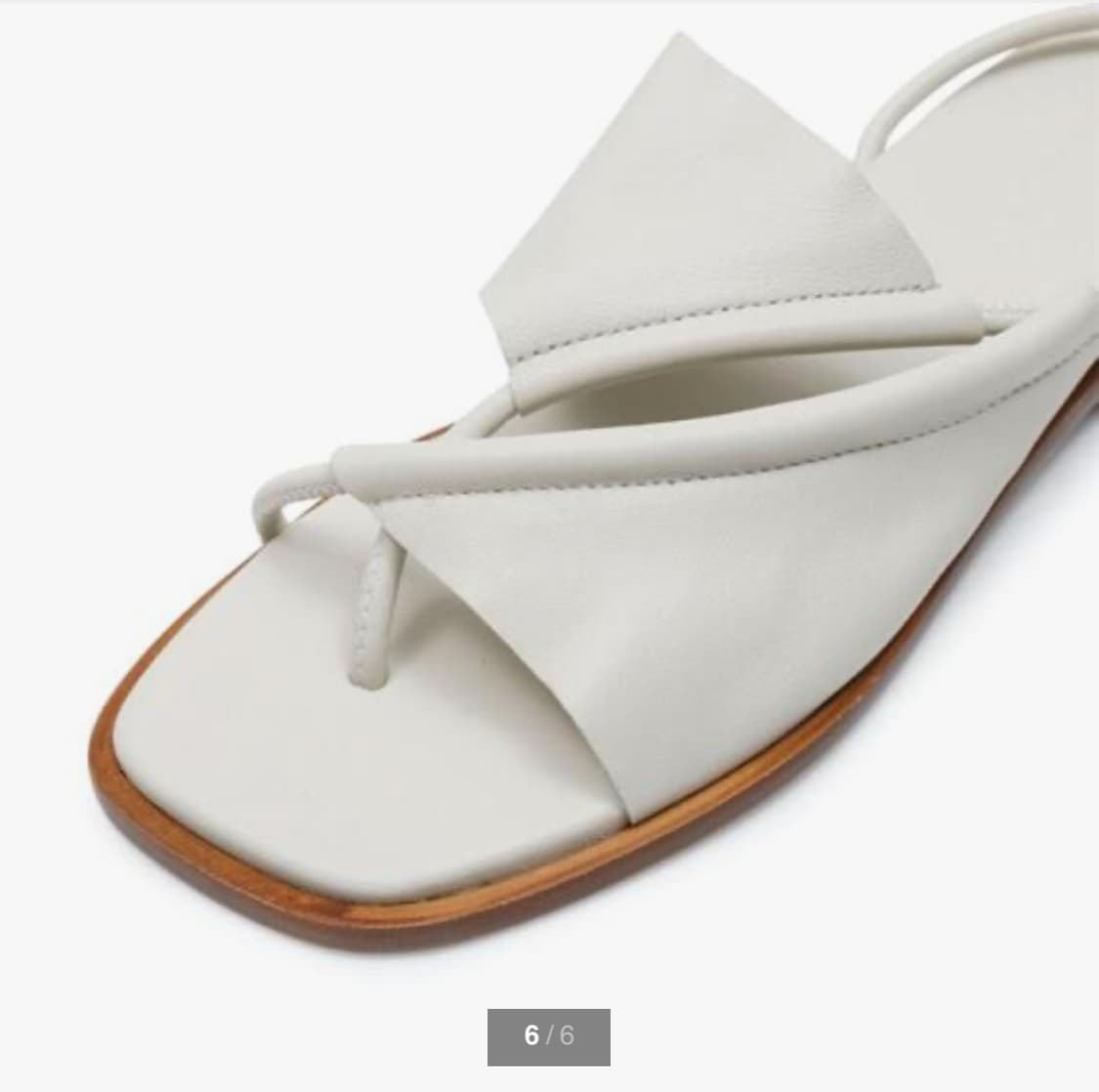 [36] 헤레우 클라바 샌들 화이트 크림 아이보리 상품이미지2