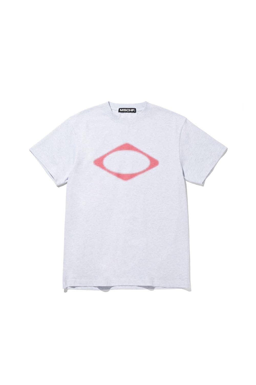 [M] 미스치프 롬버스 블러 티셔츠 멜란지 그레이 상품이미지1