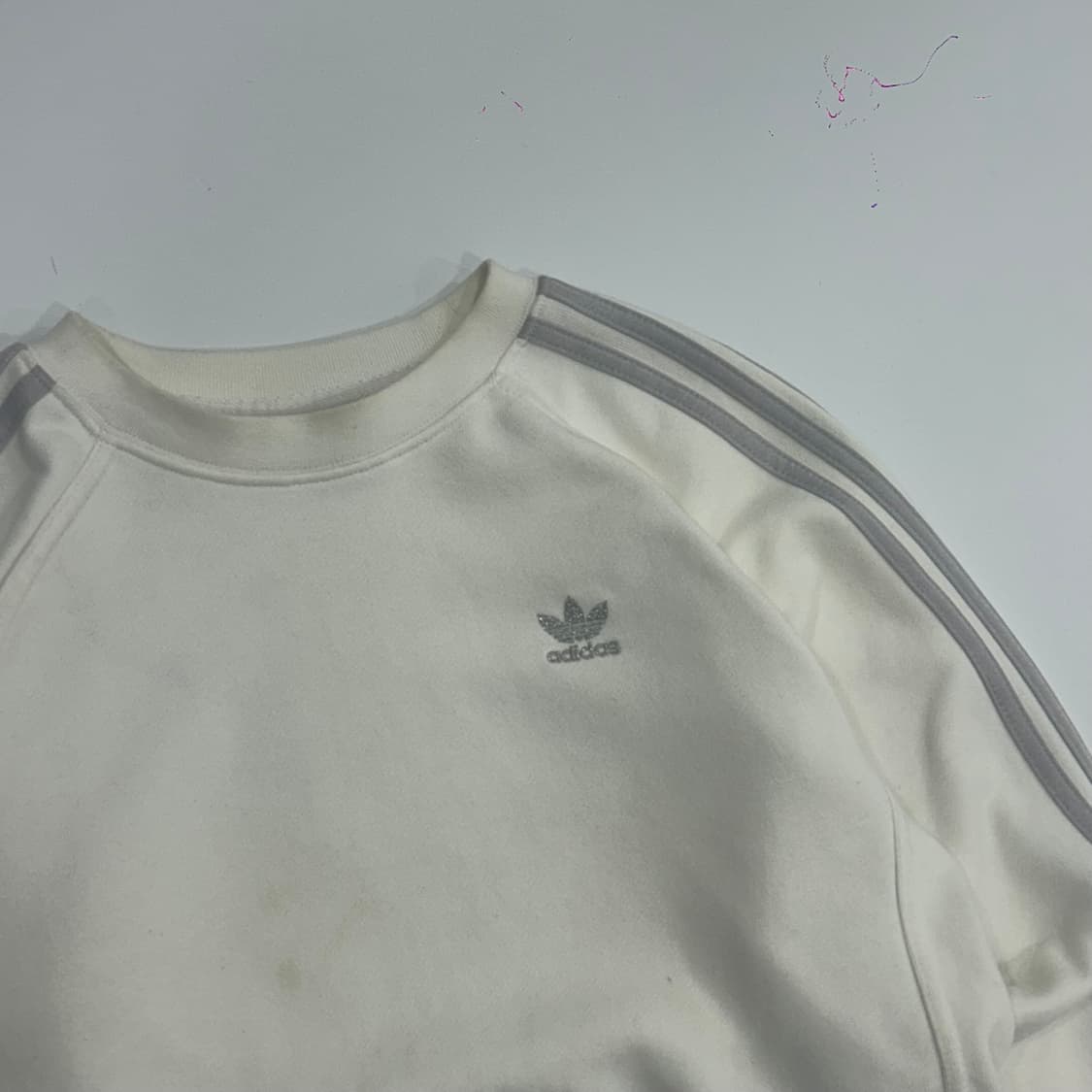 Adidas 아디다스 실버 파이어버드 크롭 맨투맨 상품이미지4