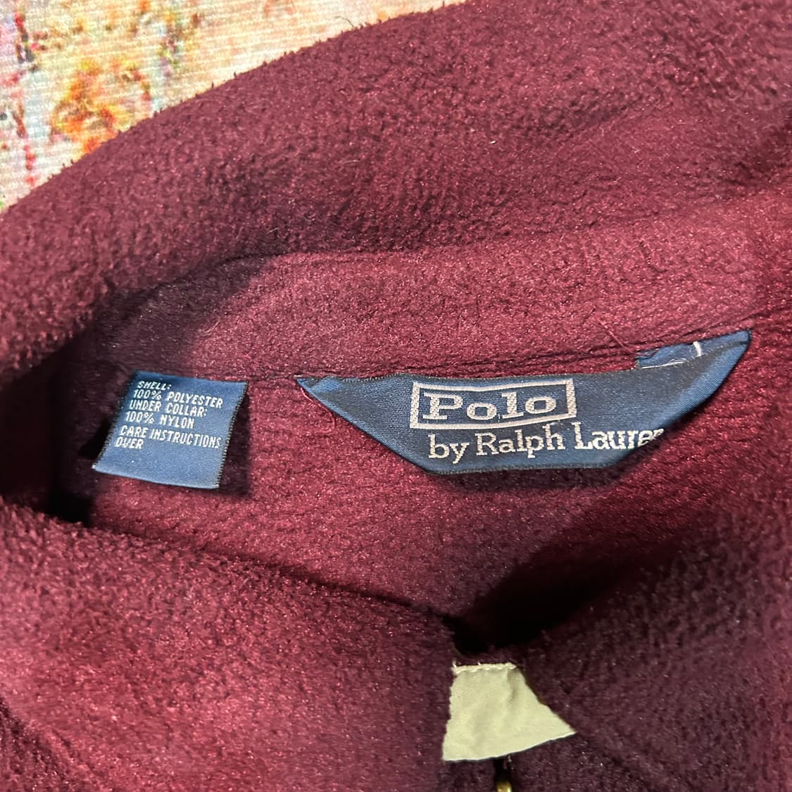 [2XL] 폴로 랄프로렌 버건디 폴라텍 플리스 자켓 상품이미지3