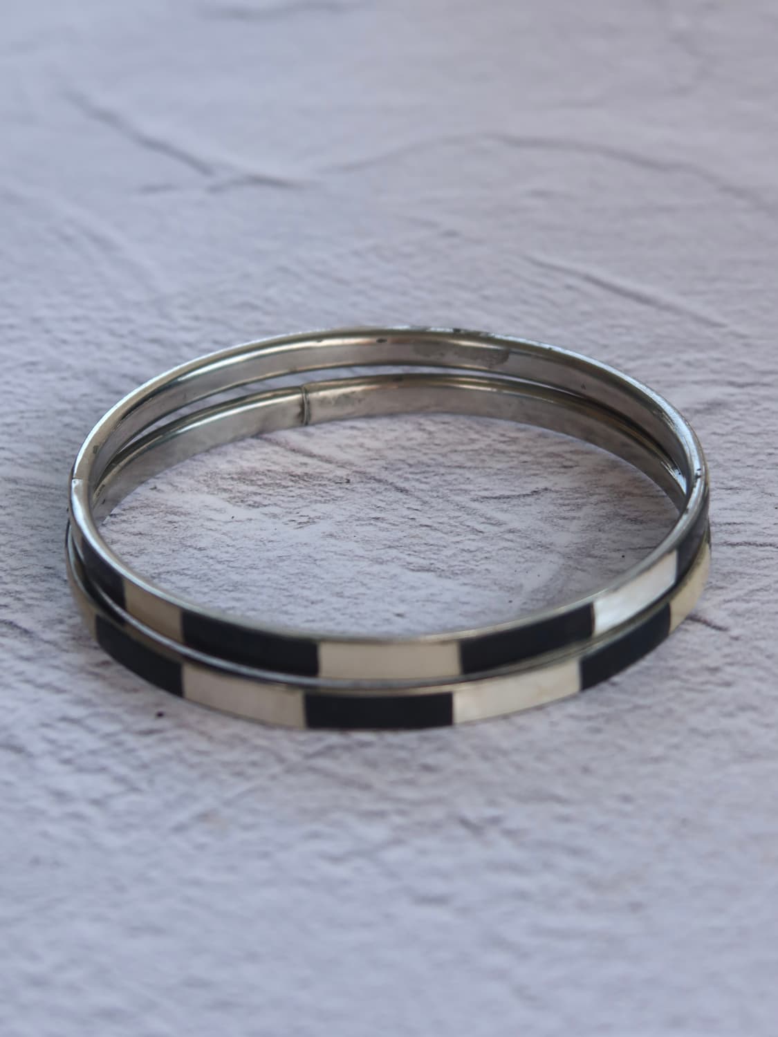 striped metal bangle 상품이미지2