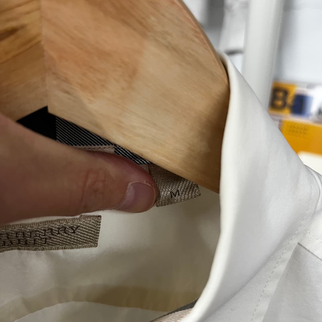 버버리브릿 솔리드 셔츠 M 상품이미지4