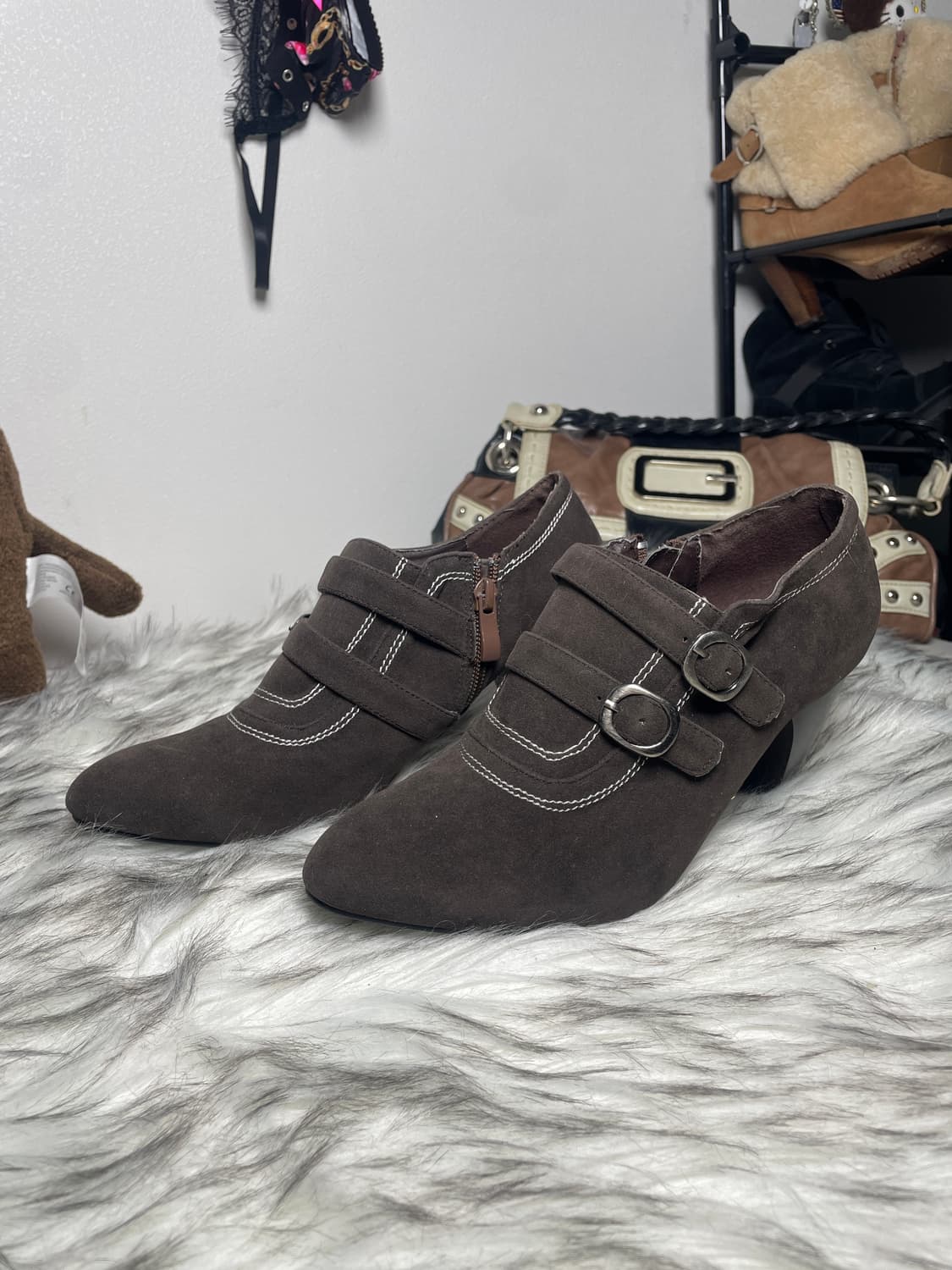 Brown 스웨이드 구두 상품이미지1