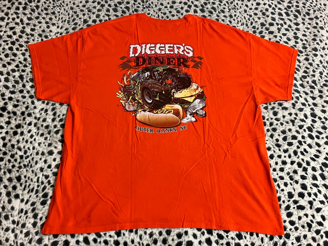 GILDAN 길단 핫도그 오렌지 티셔츠 3XL 구제 빈티지 상품이미지5