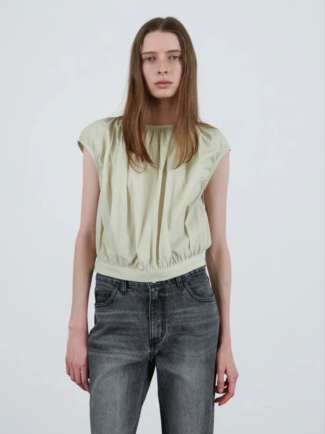 르바 슬리브리스 블라우스 상품이미지1