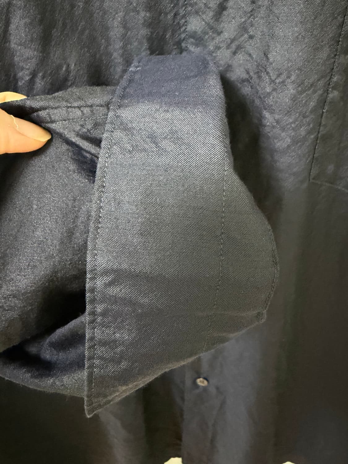 [2] 코모리 울 실크 셔츠 상품이미지5