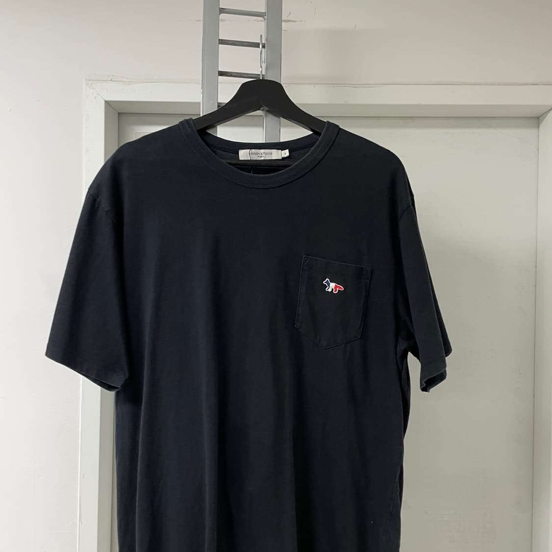 메종키츠네 블랙 반팔 티셔츠 XL 상품이미지2