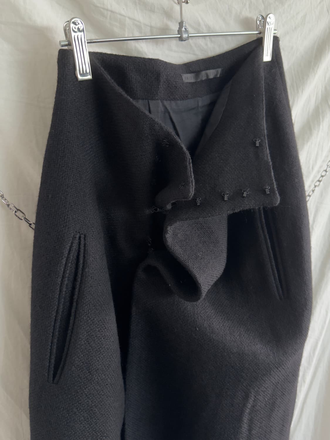 하이더 아커만 asymmetric 울 프론트후크 오버스커트 상품이미지5