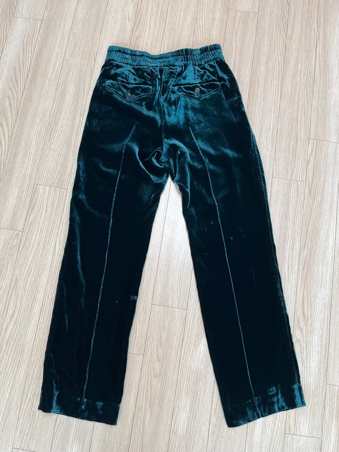 톰포드 벨벳 밴딩 팬츠 다크 그린 36 상품이미지6