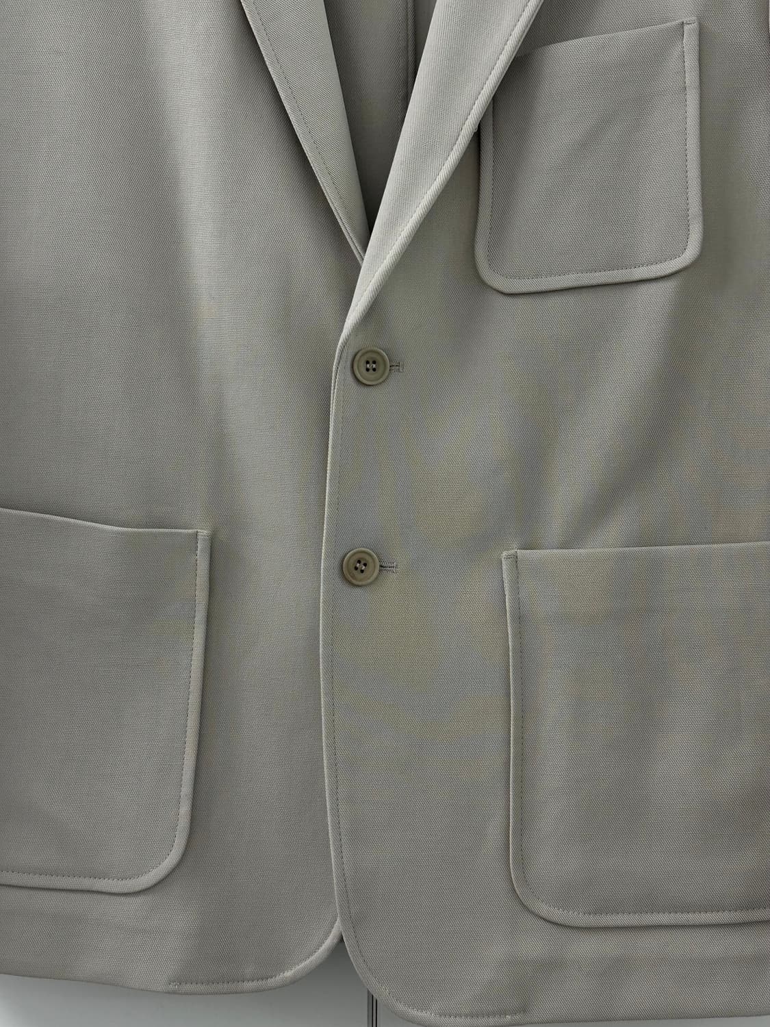 COS 남성 코튼 트윌 싱글 브레스트 블레이저 (베이지/50, 새상품) 상품이미지3