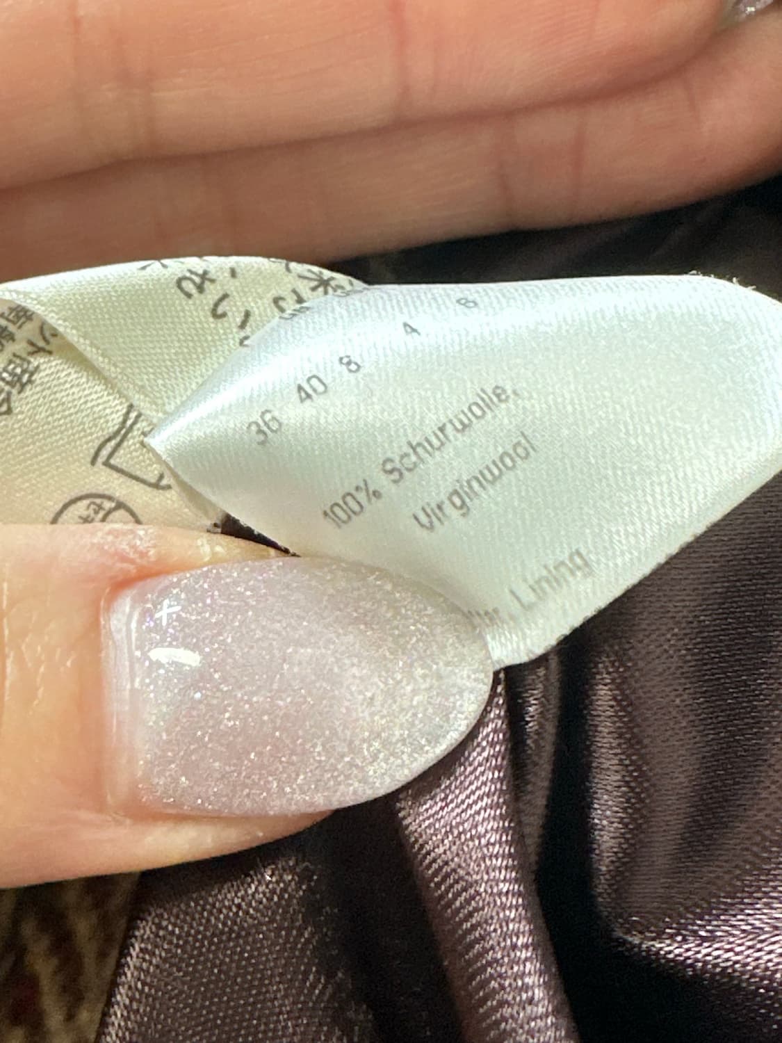 일본빈티지 버진울100% 헤링본 숏 코트 상품이미지5