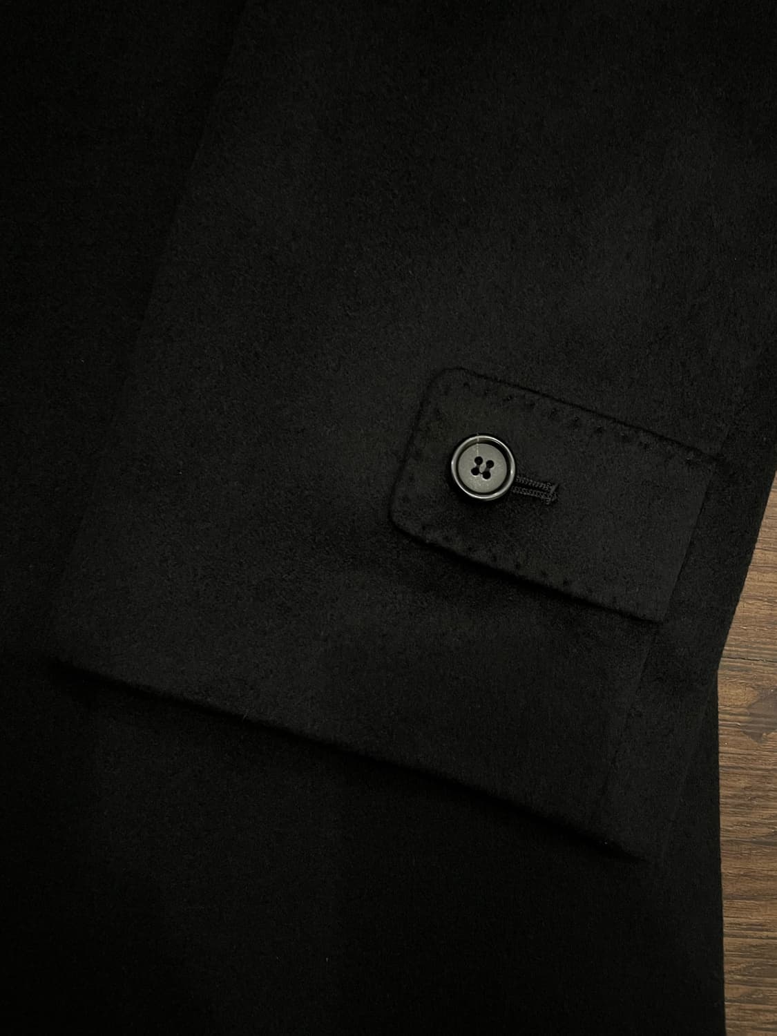 지방시 블랙 캐시미어 롱코트 상품이미지5