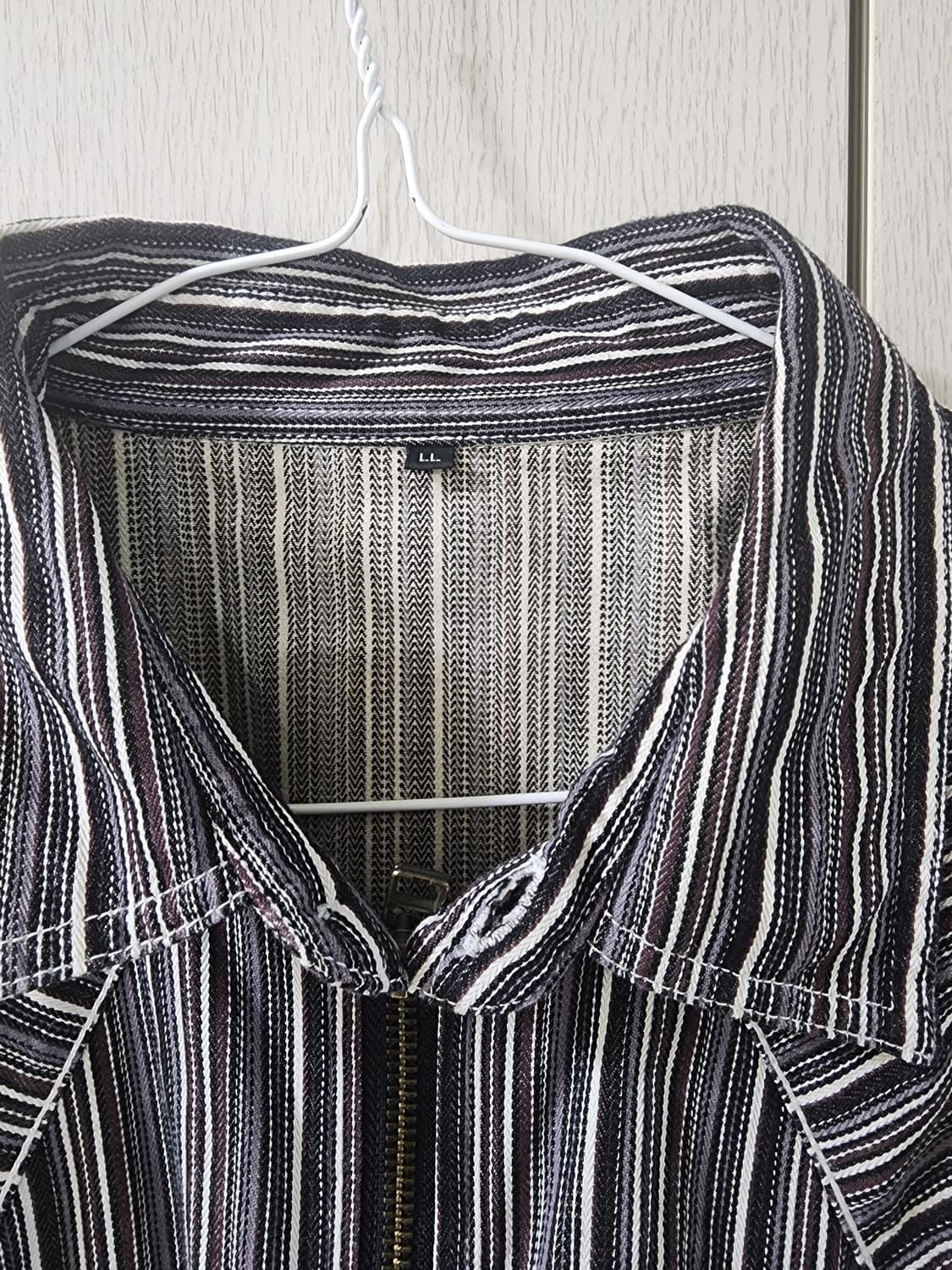 스트립  스트라이프 웨스턴 셔츠 자켓 상품이미지3