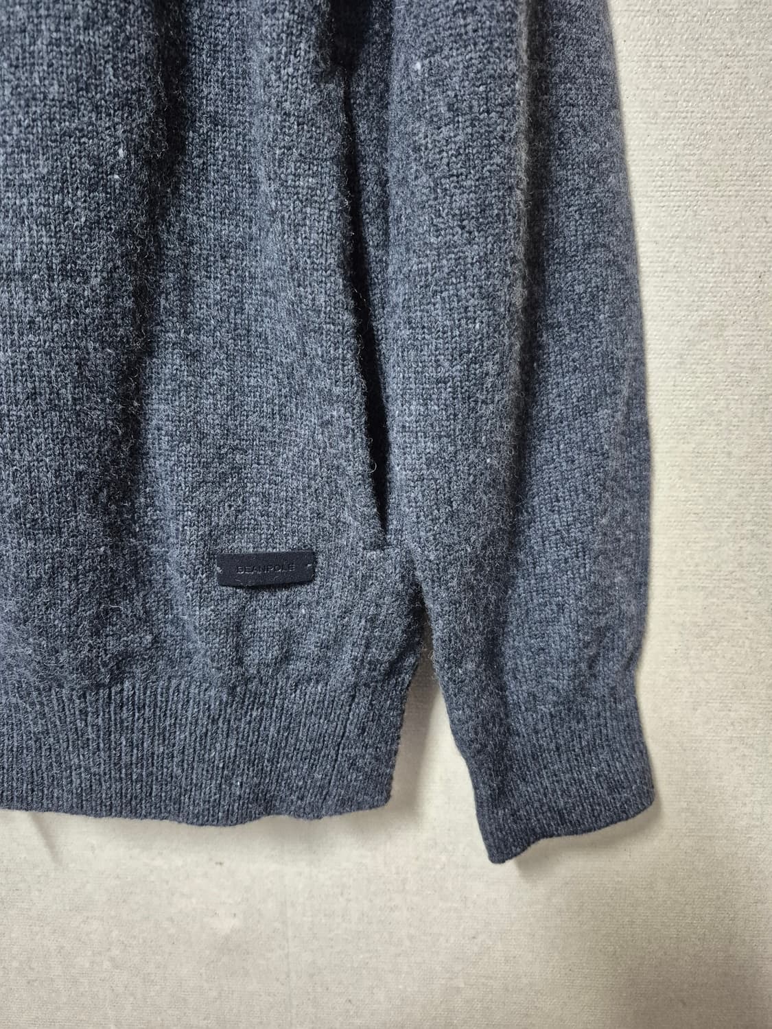 빈폴 카라넥 집업 가디건 애쉬 상품이미지3