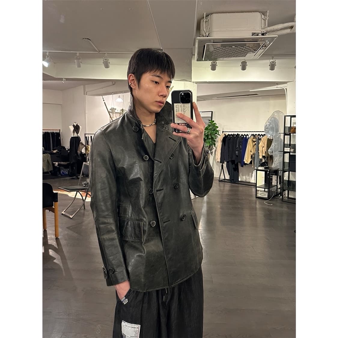 폴스미스 레더 피코트 상품이미지5