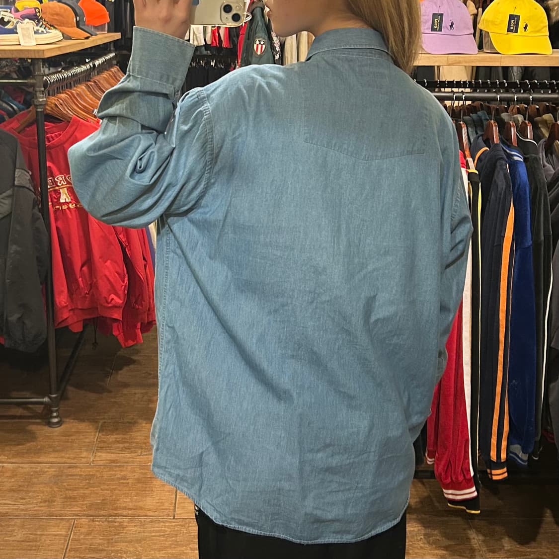 [HI]  칼하트 셔츠 데님 블루 상품이미지5