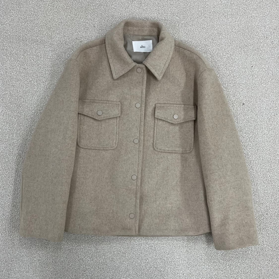 [F] 알토 여성 울 포켓 반코트 자켓 0119M1 상품이미지1