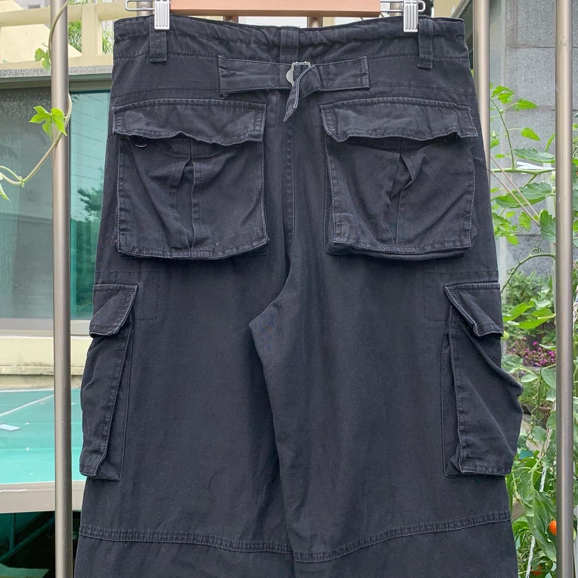 그런지 멀티포켓 카고팬츠 블랙 상품이미지6