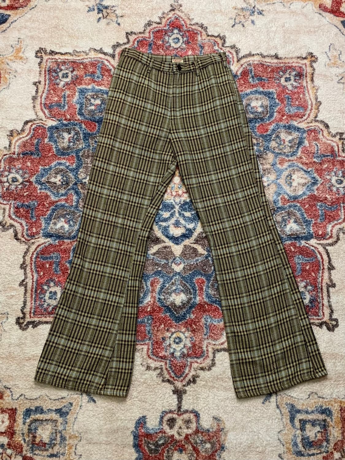 캐피탈 하운드투스 체크 부츠컷 팬츠 상품이미지1