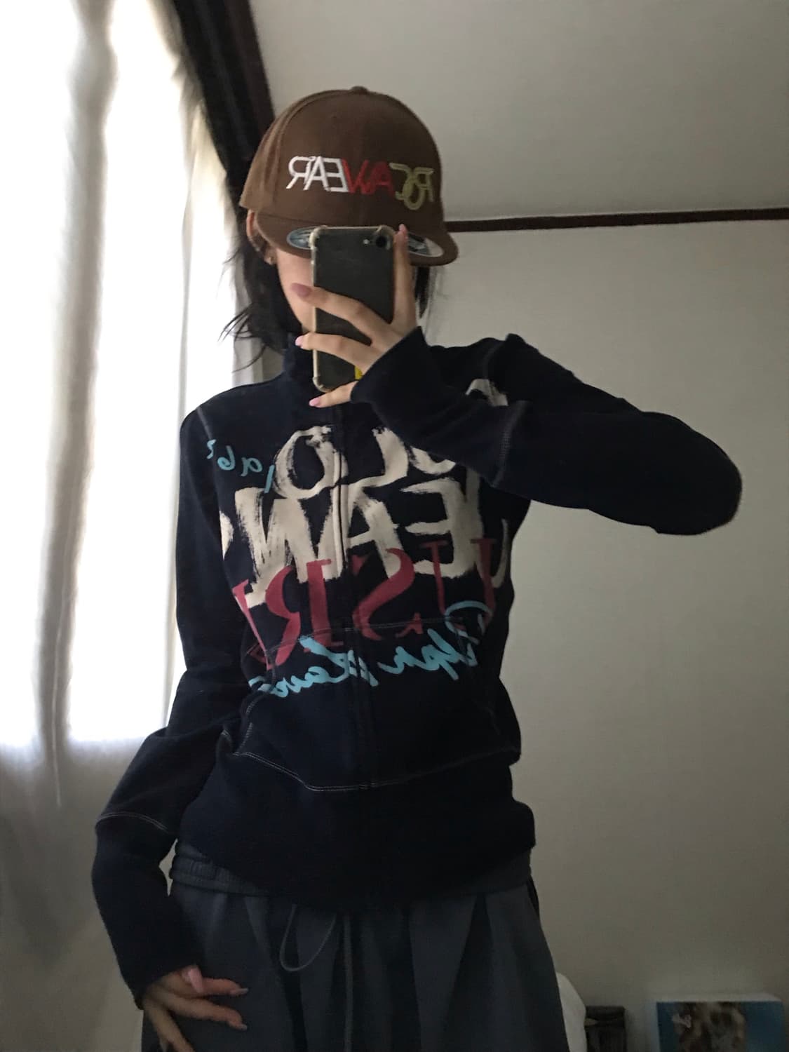 폴로 진스 레터링 딱붙핏 집업 상품이미지4