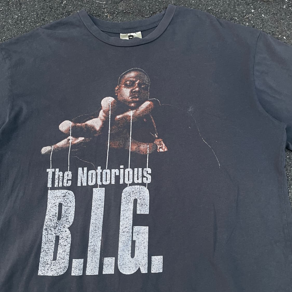 90s 비기 Reachstrings 힙합 올드스쿨 반팔티 XL 상품이미지2