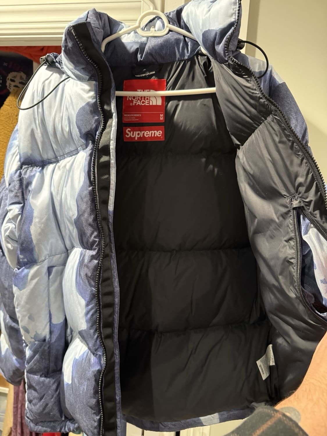 슈프림 x 노스페이스 블리치 데님 프린트 눕시 자켓 상품이미지3