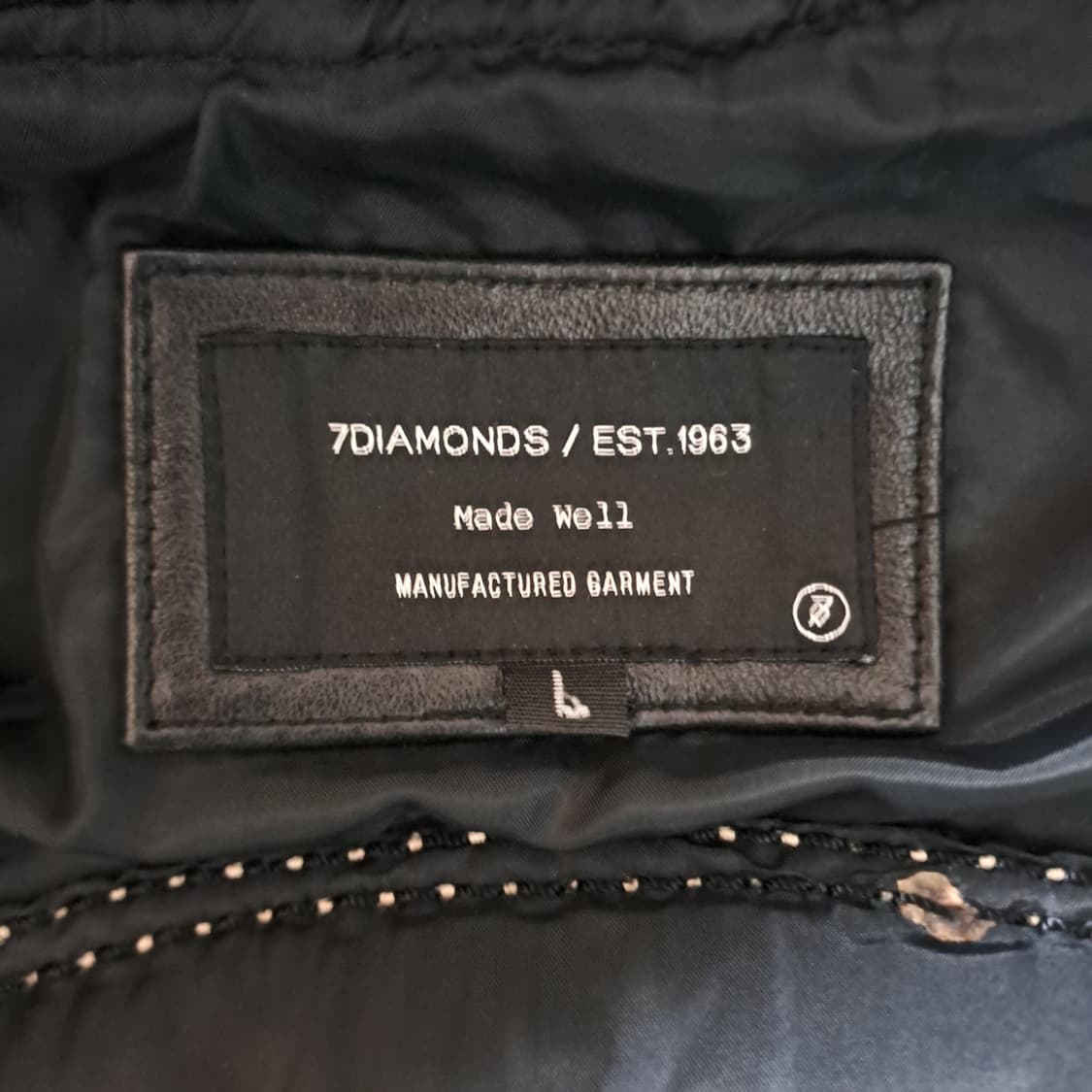 (택포) 퀼팅 양가죽 커스텀 자켓 L B761 상품이미지7