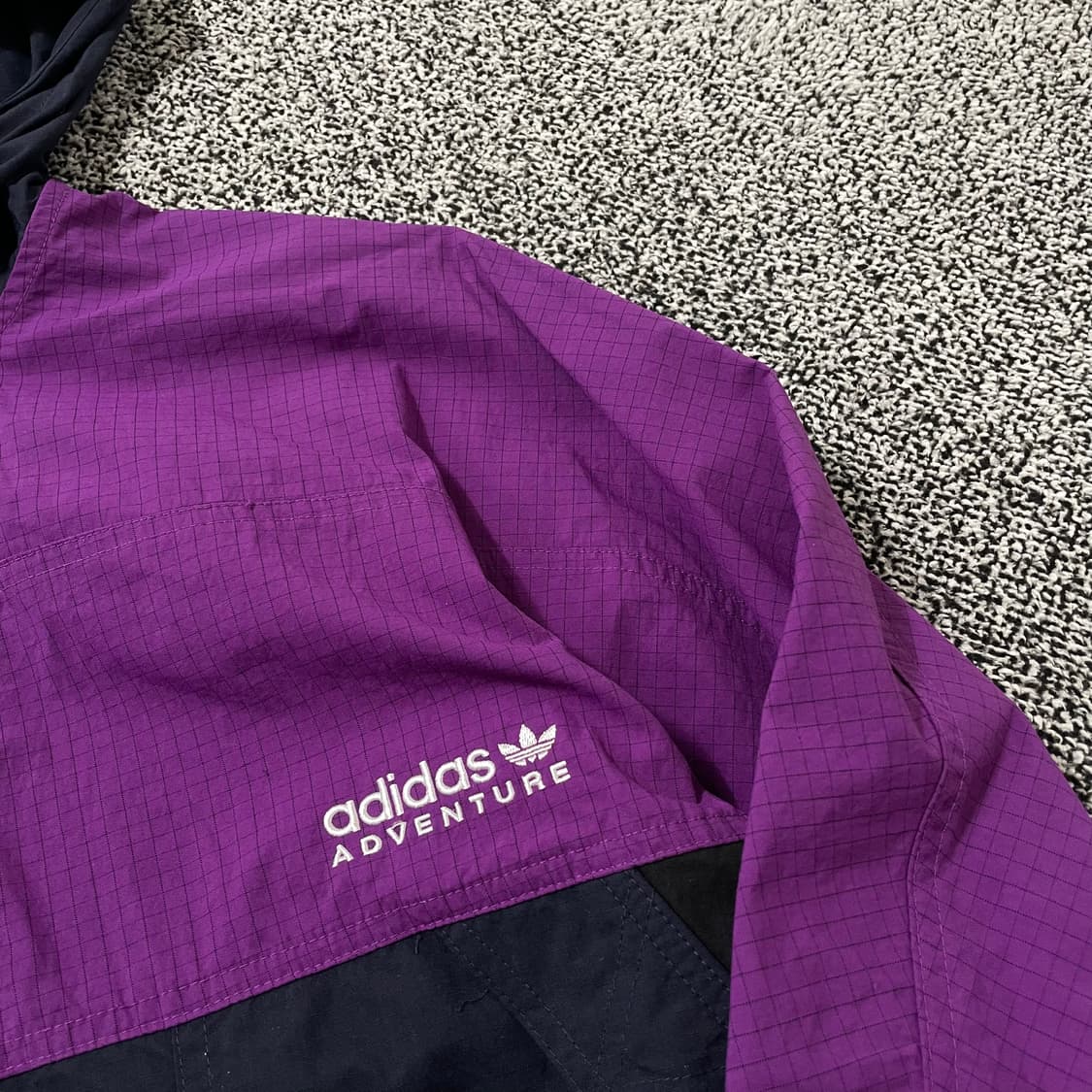 빈티지9. 아디다스 퍼플 바람막이 바막 바스락 상품이미지3