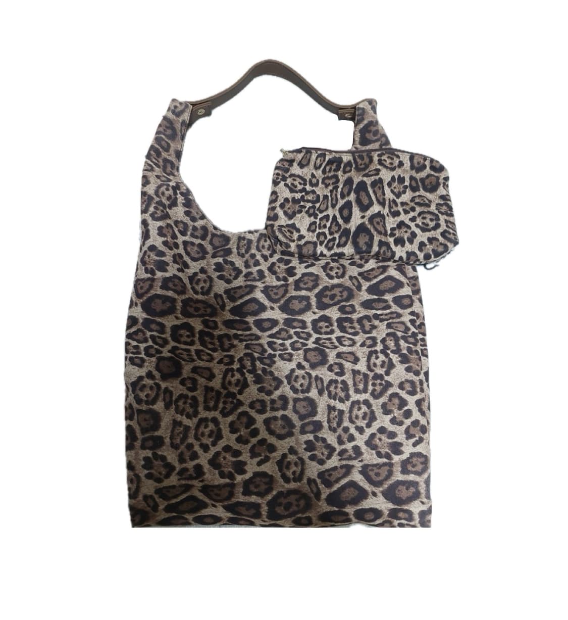 호피 숄더백 파우치 세트 상품이미지1