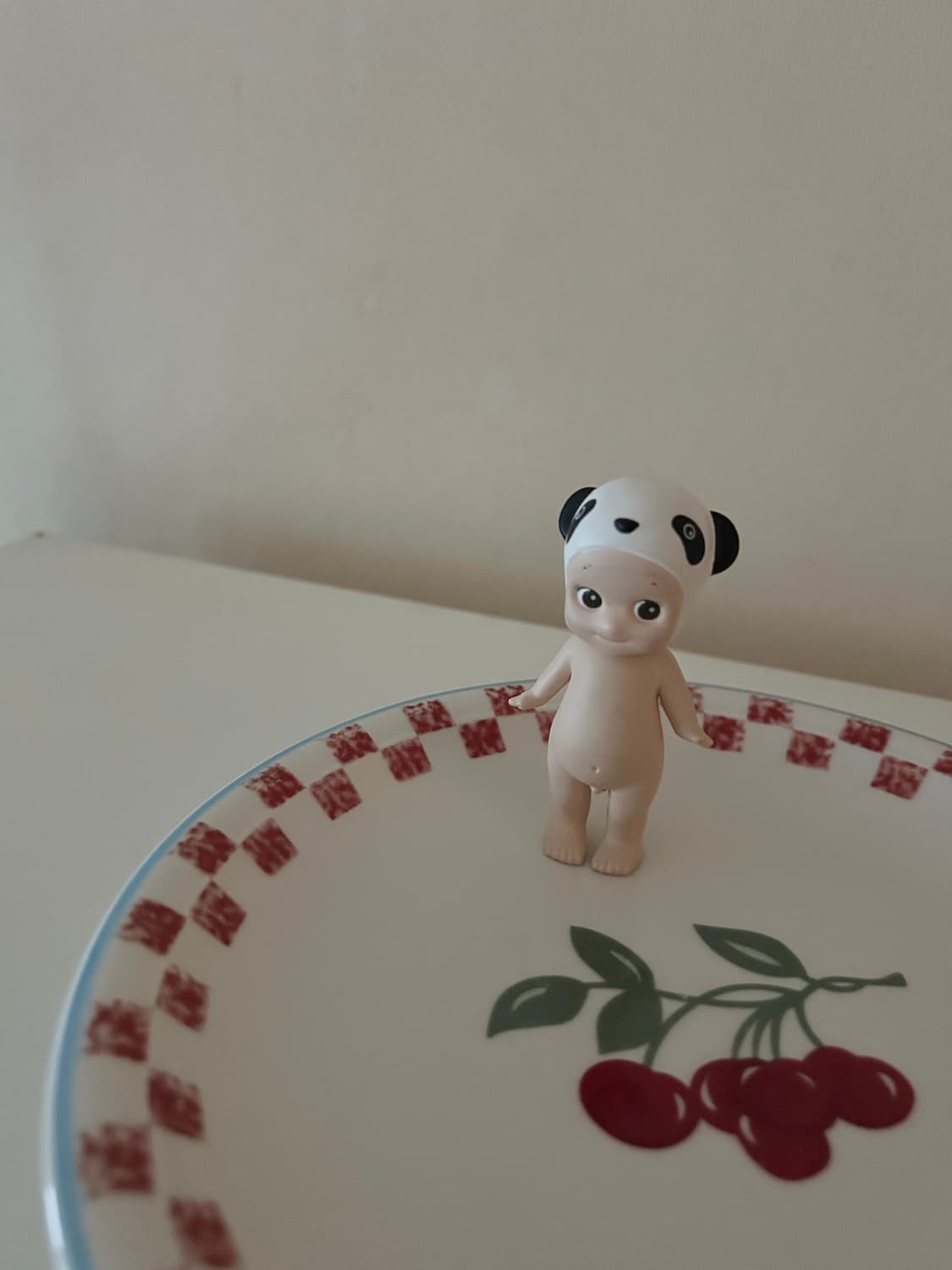 체크체리 빈티지 접시 상품이미지2