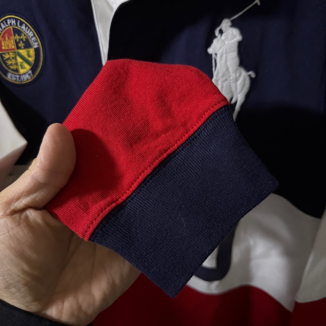 폴로 랄프로렌 빅포니 럭비 카라티셔츠 커스텀 L (남성 100-105) 상품이미지4