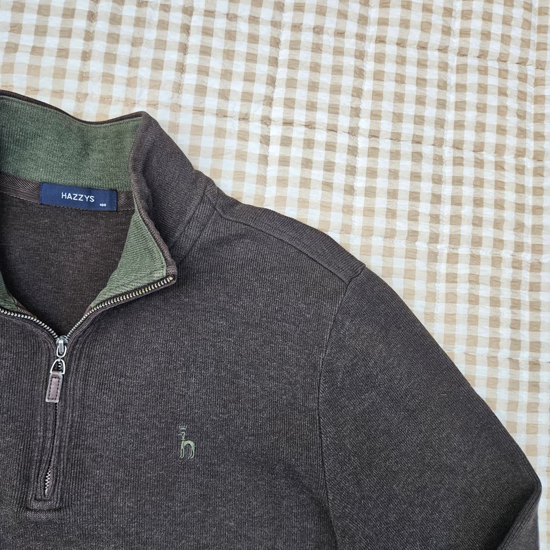 헤지스 하프집업 맨투맨 남자100 상품이미지3