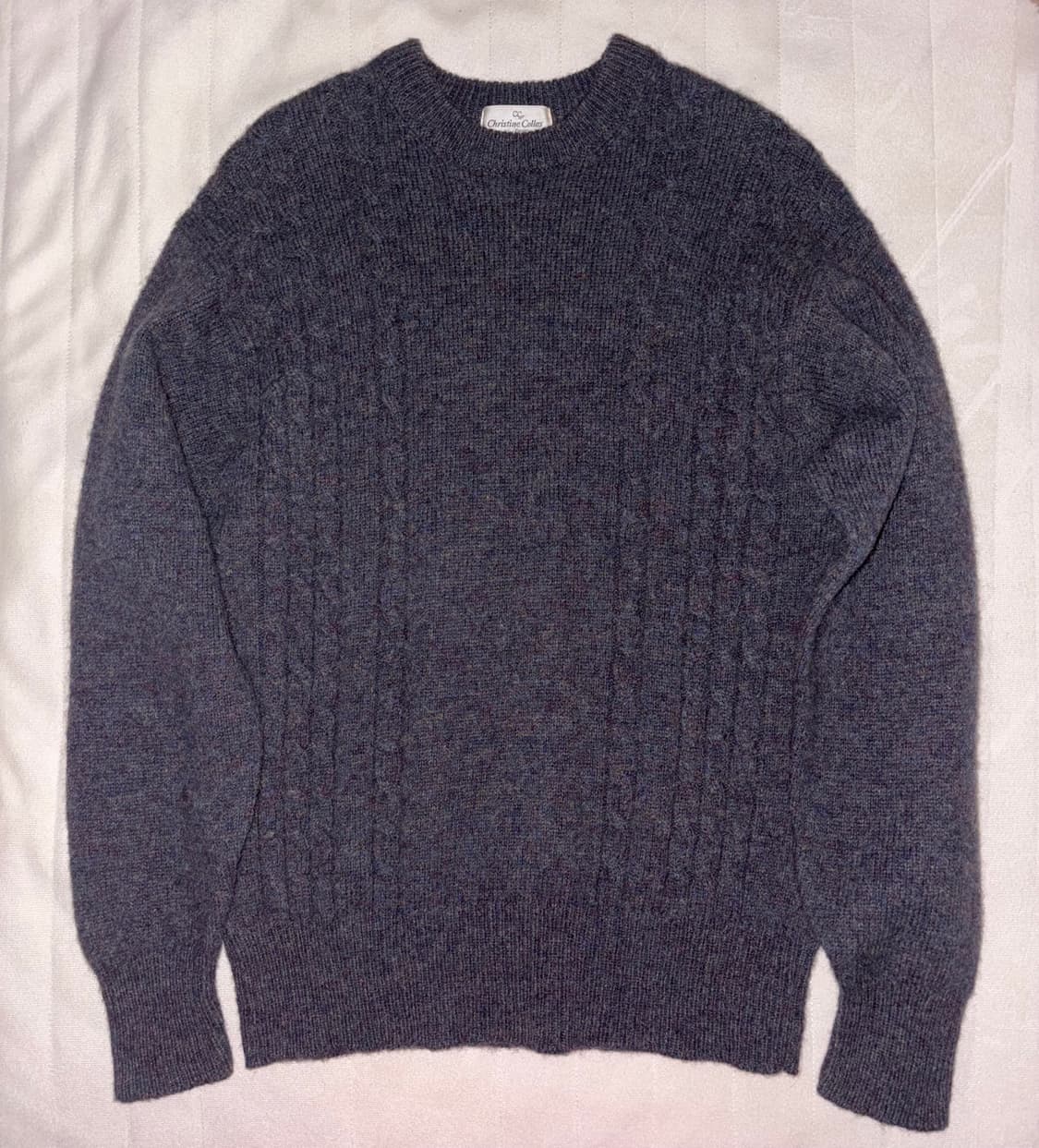 차콜 케이블 니트 상품이미지1