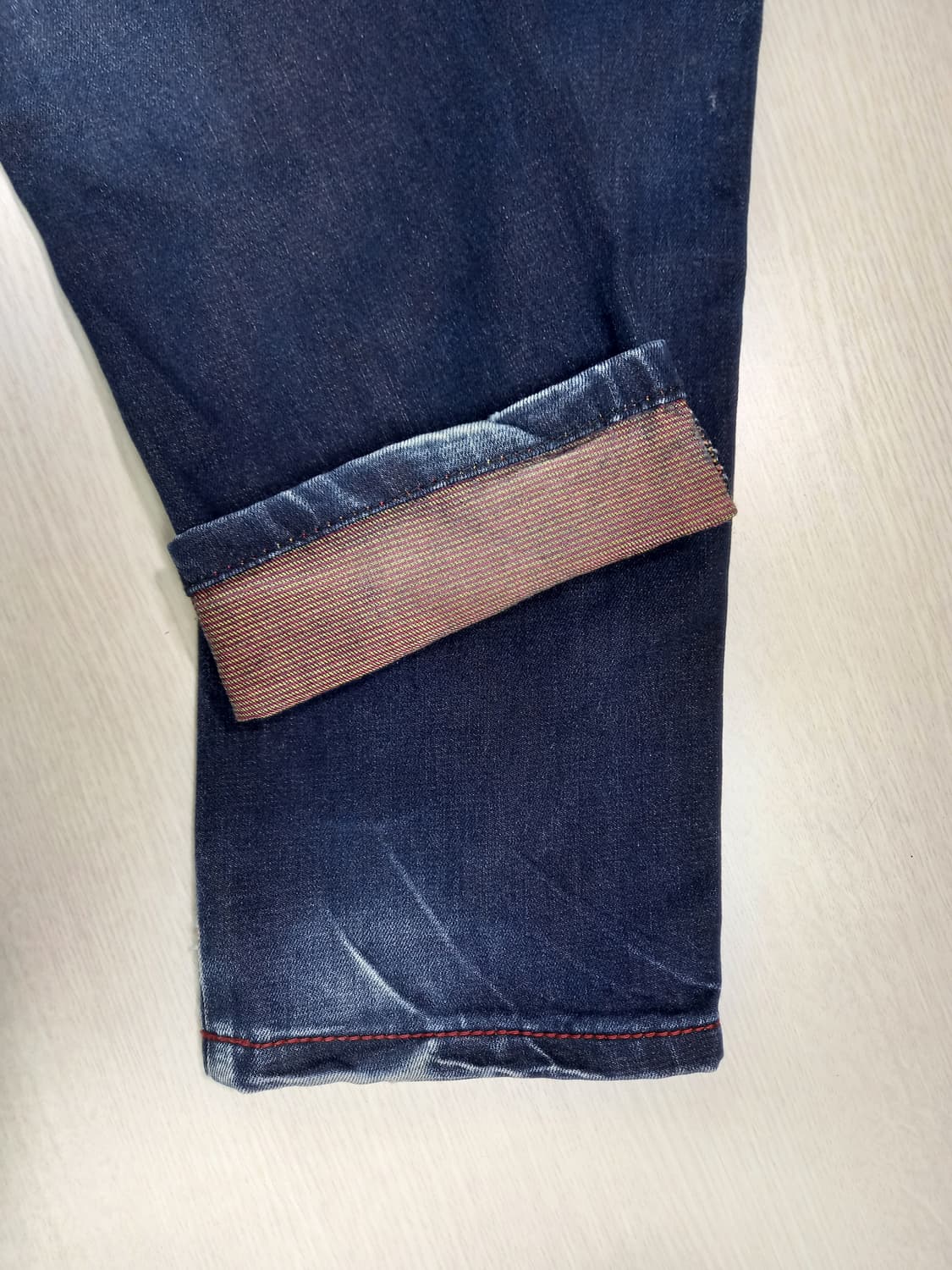 28 EVISU Kor 8포켓 워싱 스판 슬림일자진 28-950 상품이미지6