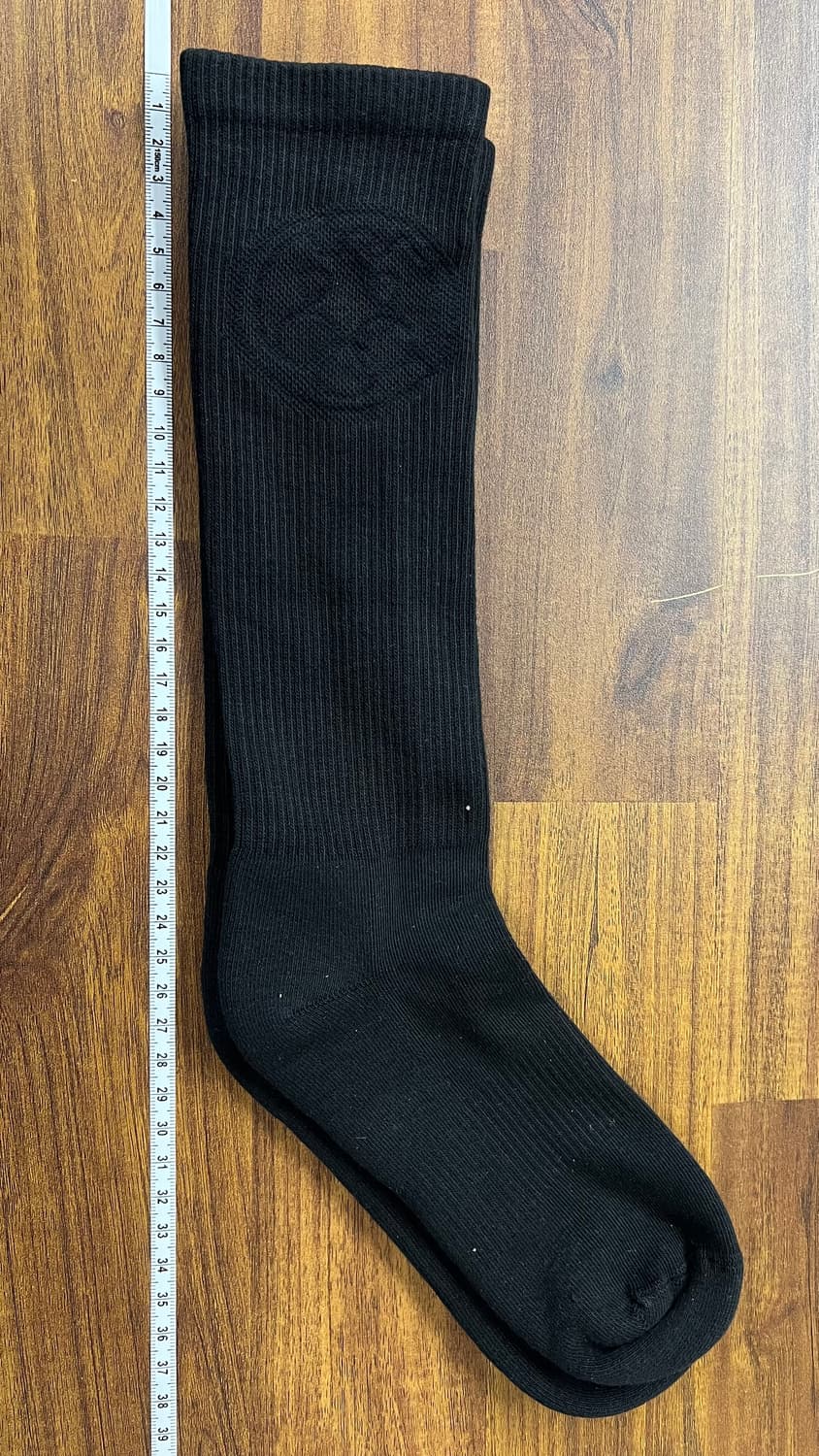 (구매 혜택🔥최대 무료)이지 양말 버드 로고 블랙 새상품 상품이미지4