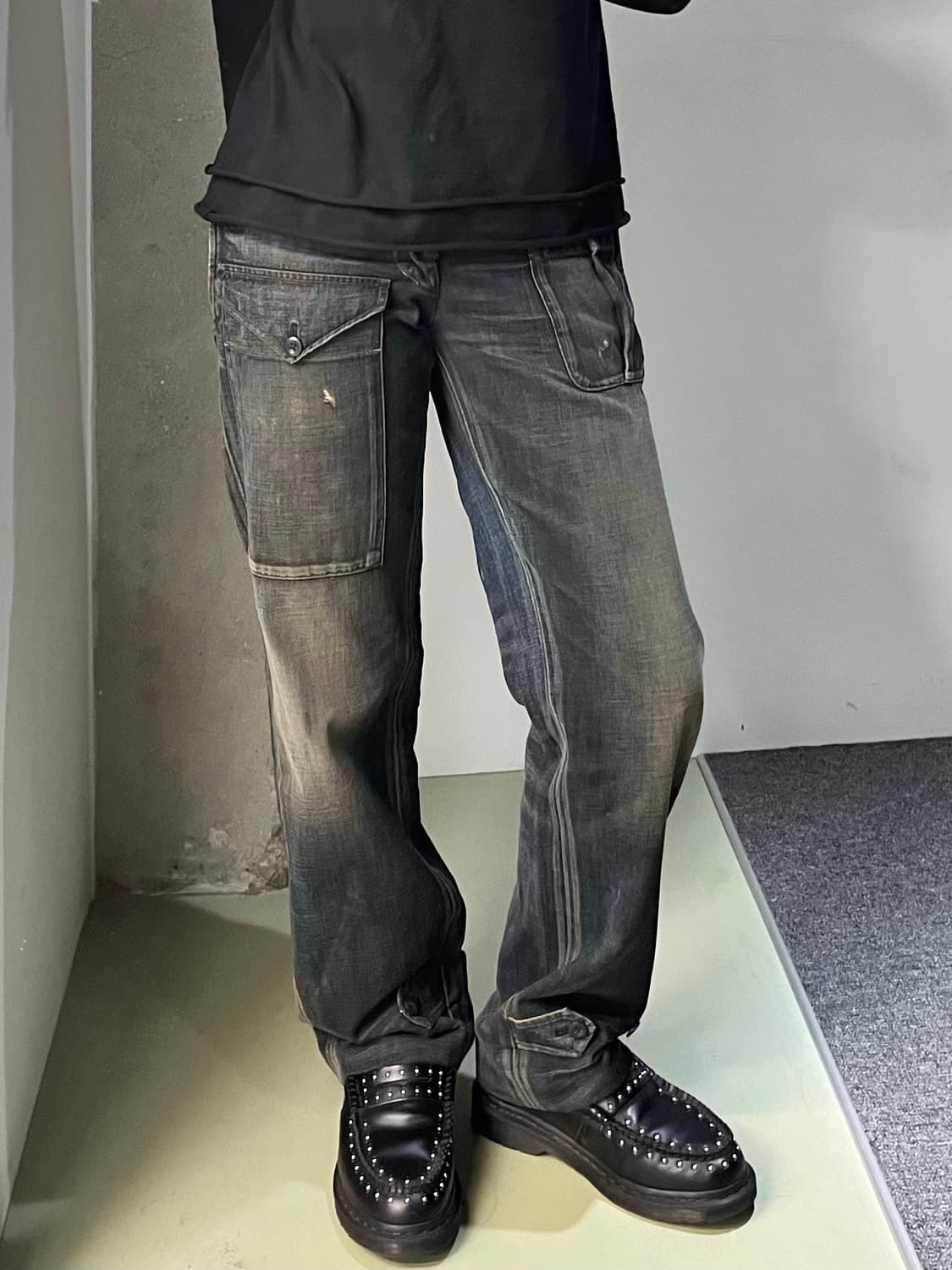 폴로 랄프 로렌 더티 워시드 포켓 데님 팬츠 상품이미지1