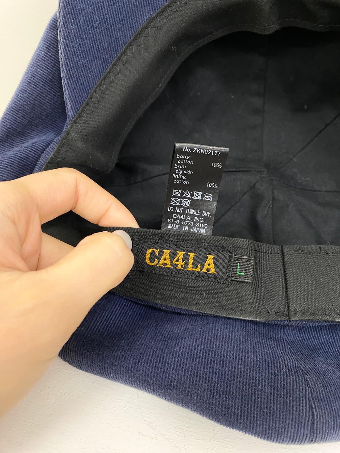 카시라 코듀로이 캡 상품이미지6