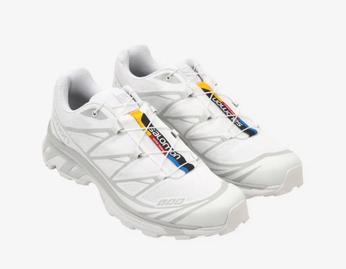 [세탁완료] 살로몬 xt-6 화이트 상품이미지1